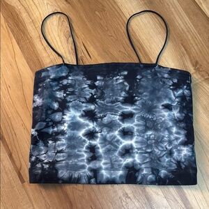 American Eagle Outfitters Black and White Crop Camisole